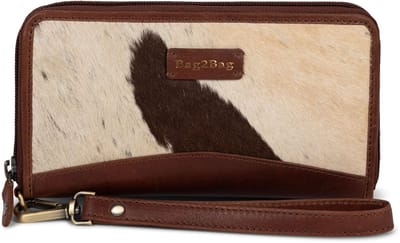 Bag2Bag Leren Portemonnee met Koeienhuid Porto Cognac