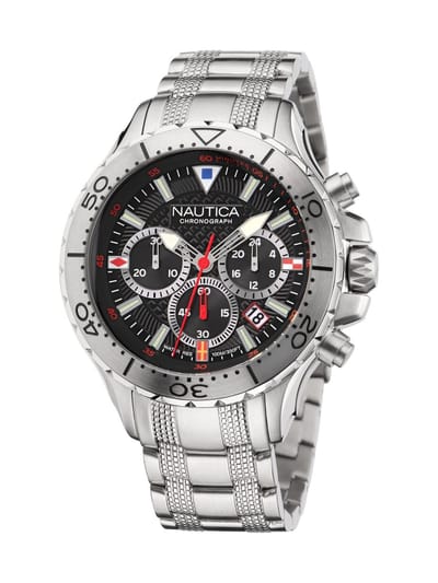 Nautica Nautica Gents Watch Quartz Analog Zilveren Toon Case: 100% Stainless Steel | Armband: 100% Stainless Steel 49 NAPNSF204