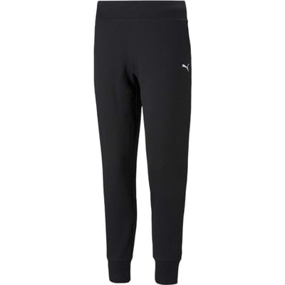 Puma Effen fleece-joggingbroek voor heren (Poema Zwart)