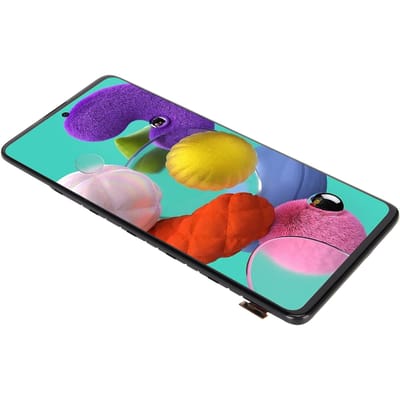Kit de remplacement d'écran 6,5 pouces Assemblage numériseur tactile avec kit d'outils de réparation de cadre pour Galaxy A51 A515 A515U1 pink