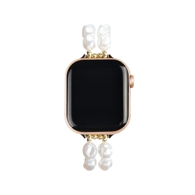 iDeal of Sweden Beaded Watch Band voor de Apple Watch | 38/40/41/42 mm - Classy White Pearl