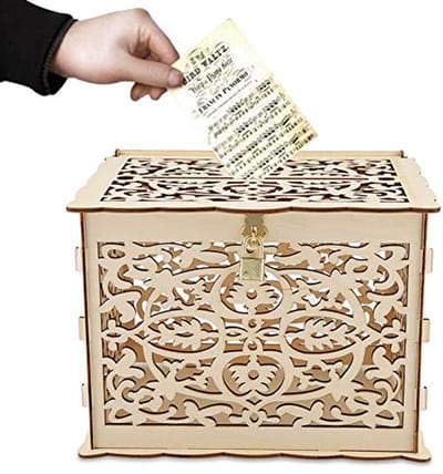 DIY Houten Card Box voor Bruiloft en Feestjes - Envelop Doos met Sleuf en Slot