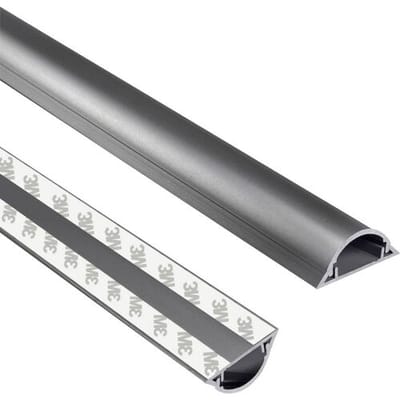 TRU COMPONENTS Kabelbrug 1568193 PVC Grijs Aantal kanalen: 1 1000 mm Inhoud: 1 m