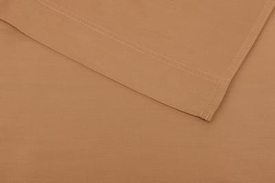 Zohome Satinado Laken - Lits-jumeaux - Katoensatijn - 270x290cm - Bruin