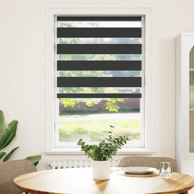 vidaXL - Zebra - rolgordijn - 70x100 - cm - stofbreedte - 65,9 - cm - zwart