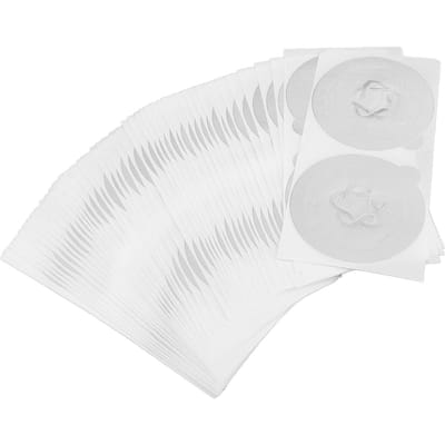 100 couvercles en aluminium pour dosettes de café, multi-usages, auto-adhésifs, à fermeture hermétique, réutilisables et de grande taille. white