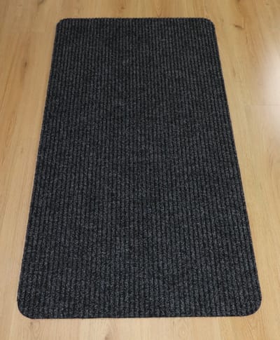 PRIMA - Heavy Duty - Deurmat - Loper - Schraapmat - Ribbel - zwart - antraciet - 70x140cm - antislip