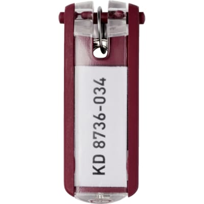 Sleutellabel Durable 1957 met ring rood