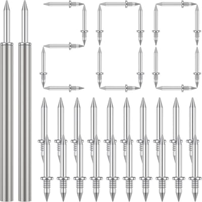 Dubbele Kop Spijkers - Plint Bevestiging - Plinten Monteren - Inclusief Hulpgereedschap - 200 Stuks - Verzinkt