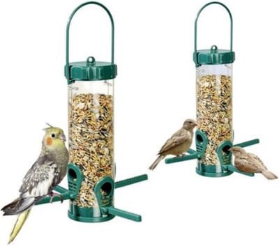 Vogelvoer Houder - Voederhuisje Voor Vogels - 2 Stuks - Vogelvoederhuisje hangend - Voederhuisje - Vogelvoer silo