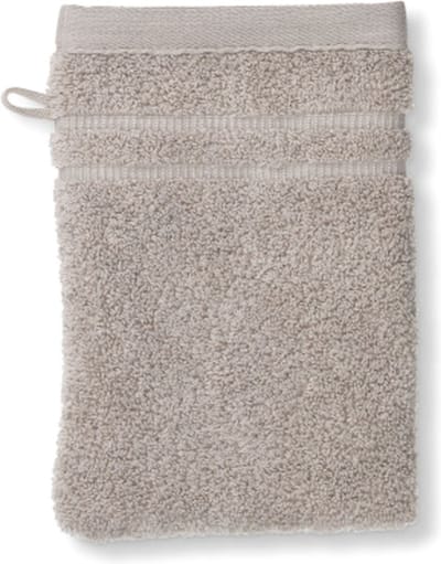 Washandje, Set van 3 Stuks, 15 x 21 cm, Zand Grijs, Katoen - Kela | Leonora