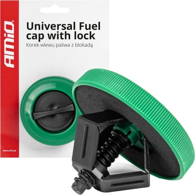 AMiO Universele Brandstofdop met Slot - Noodbrandstofdop voor Tankdop/Brandstofdop Auto Groen