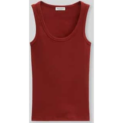 regular fit top van katoenmix