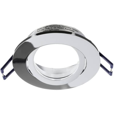 Deko-Light Samsola plafond inbouwlamp, glanzend zilver, Ø 8 cm, metaal