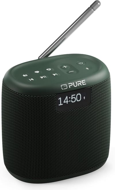 Compacte Robuuste Draagbare Speaker met DAB+/FM Radio en 17 Uur Batterij IP67