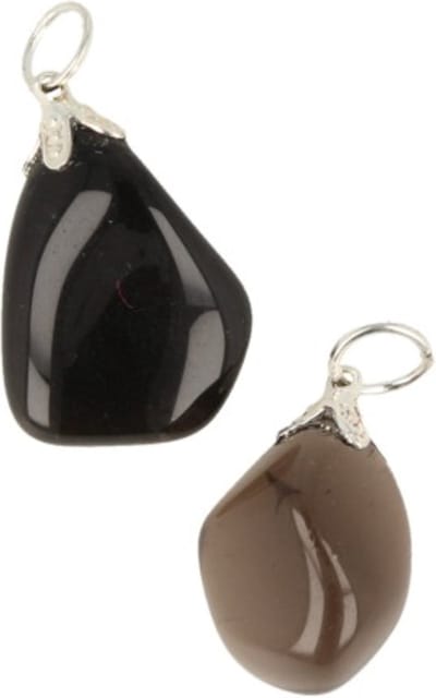 Rookkwarts edelsteen hanger