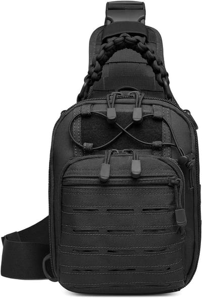 Allecto - Tactische Schoudertas - Multifunctioneel - Geschikt voor Heren en Dames - Ideaal voor Sport en Avontuur - Perfect voor Kamperen en Wandel...
