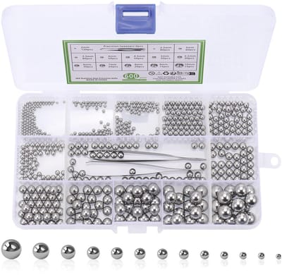 Allecto - 600 Pcs Ball Bearings - Kogellagers - Assortiment Kit - 13 Maten - Precisie - Geschikt voor Fietsen en Skateboards