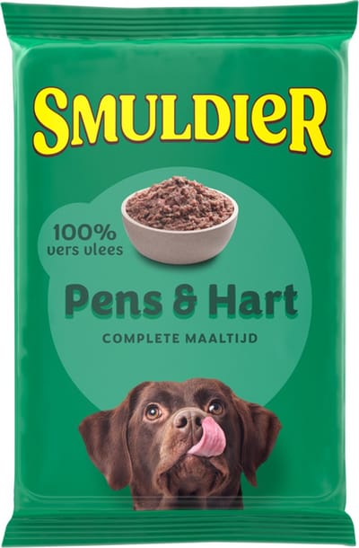 Smuldier Pens&Hart 400g | 24 st. | compleet | diepvries hondenvoer | vers vlees