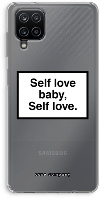 Hoesje geschikt voor Samsung Galaxy A12 hoesje - Self love - Soft Cover Telefoonhoesje - Bescherming aan alle Kanten en Schermrand