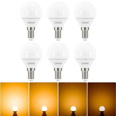 Dimbare 4,5W Golf P45 LED Lamp – Vervangt 40W Gloeilamp, 2700K Warm Wit, Verpakking van 6