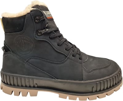 Palladium - PALLASHOCK WARM WP - Dames veterschoenenDames sneakersVrije tijd half-hoogHeren veterschoenHeren sneakers - Kleur: Zwart - Maat: 41