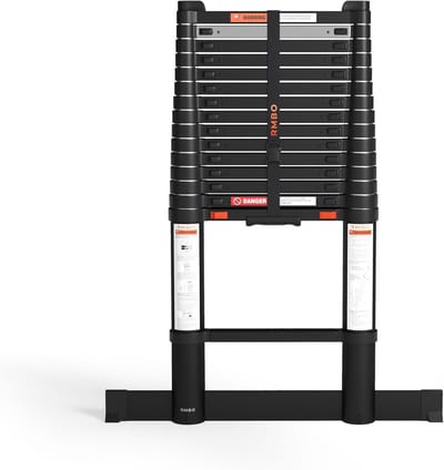 Telescoopladder - Uitschuifbare ladder - Klussen op hoogte - Soft closing systeem - 4.70 meter - Aluminium