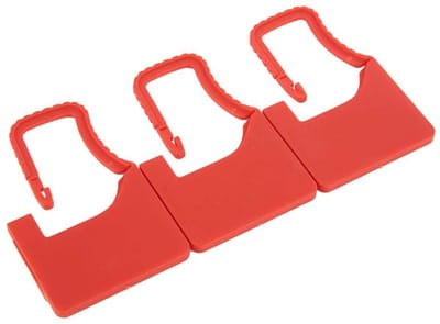 Dailygoods- Slotgasket Set van 100 - Meerkleurig - Plastic - Veiligheidslabel - Corrosiebestendig - Temperatuurbestendig - Geschikt voor bagage en kleding - Slotlabel
