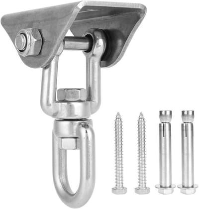 Hangmat Hanger - Schommelhaak - Buiten Ontspannen - 360 Graden Rotatie - 450 kg Draagvermogen - Zilverkleurig