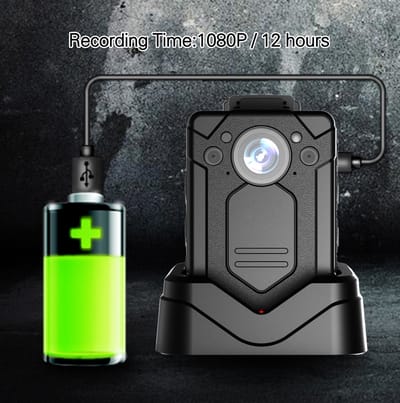 Viatel bodycam- Network Camera High Definition With Dock Charger Built-in 3200mAh battery Built-in TF Card Night Vision IR Detection Body Camera