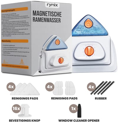 Magnetische ramenwasser voor enkel / dubbel / triple glas - 5-35 mm - Ruitenreiniger - Magneet raamwisser - Raamwasser - Ramenwisser