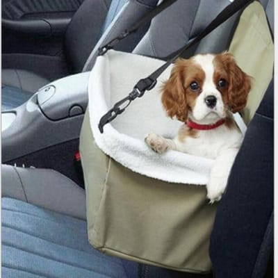 Auto Huisdier Nest Creatieve Auto Huisdier Mand Universeel voor Katten en Honden 32*25*20 cm white