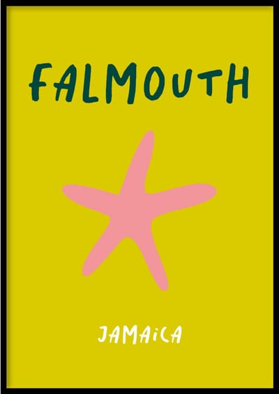 Poster Falmouth - 30x40 cm - Stadsposter - WALLLL - Exclusief lijst - Professioneel fotopapier
