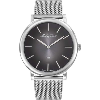 Mathey-Tissot Monsoon Roestvrij Staal Zwarte Wijzerplaat Kwarts H7916AN Herenhorloge zwart