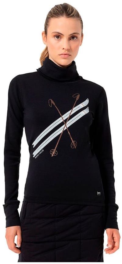 Super.natural Kryssede Ski Sweatshirt Zwart XL Vrouw