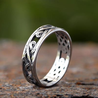 Vintage Keltische Knopen Roestvrij Staal Viking Ringen Mode Openwerk Nordische Ring Voor Mannen Biker Amulet Sieraden Cadeau 8