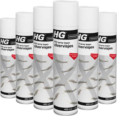 HG X Tegen Zilvervisjes - 6 x 400 ml - Voordeelverpakking