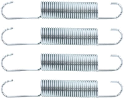 Dailygoods- Reclinerveren 125x18x2mm - Dubbele Haak - Vervangingsonderdeel - Geschikt voor Meubels - Gegalvaniseerd Staal - Schokbestendig - Meubelveren