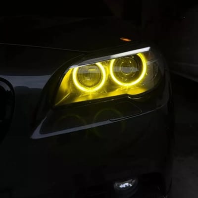XEOD CSL LED DRL angel eyes modules Geel geschikt voor BMW 5 Serie F10 & F11 - 4 stuks - Complete set