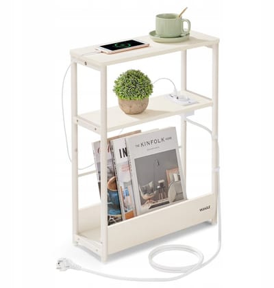 MAZAZU - Bijzettafel - Beige - 3 Niveaus - 45x18x58