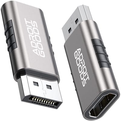 AdroitGoods 4K 30Hz DisplayPort naar HDTV Adapter - DisplayPort naar HDMI convertor - Ultra HD