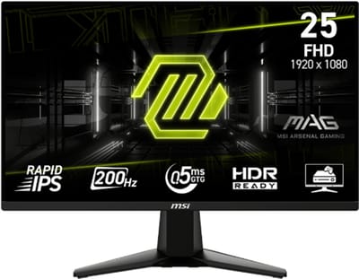 MSI MAG 255F E20 - 24.5″ FHD IPS - 0.5ms 200Hz - FreeSync