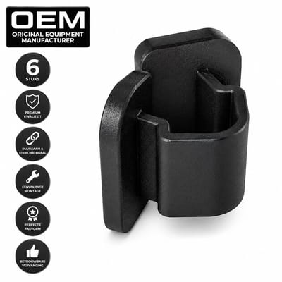 Motorkap Isolatie Clips Geschikt voor Volkswagen, Audi, SEAT en Škoda – Hood Insulation Fastener – OEM 8E0863727A – Set van 6 – Zwart