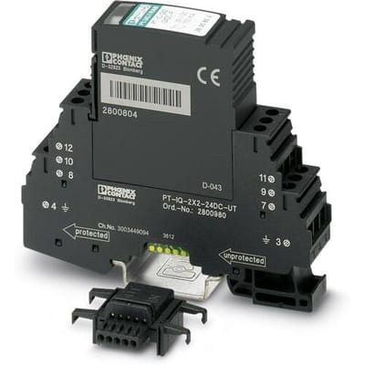 Phoenix Contact 2800981 PT-IQ-2X2+F-24DC-UT Overspanningsveilige afleider Overspanningsbeveiliging voor: Verdeelkast 10 kA 1 stuk(s)