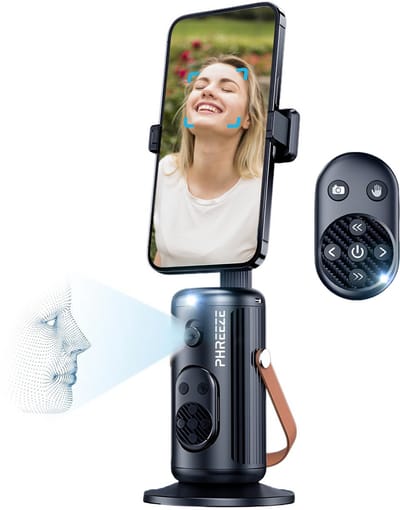 Telefoon Statief - Automatische Tracking - Tripod - Bluetooth Afstandsbediening - Uitschuifbaar - Universeel - Zwart