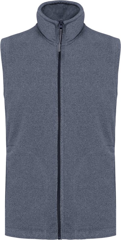 Kariban Bodywarmer van microfleece heren K913 - French Navy Heather - 5XL