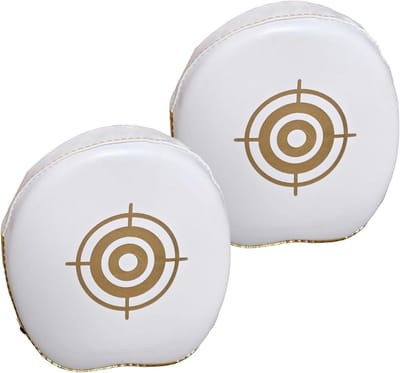 Bokshandschoenen Set - Trainingspads Kickboksen - Sporttraining Verbeteren - Ergonomisch Gebogen Structuur - 16x17x4.5cm - Goud
