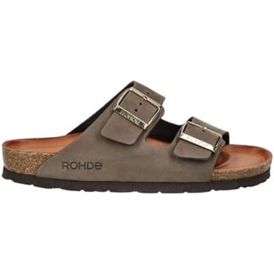 Rohde Alba mules damesslippers sandalen leer 565014 mokka