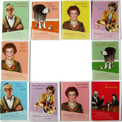 Wenskaarten - Engelse humor - 10 Stuks - 12 x 17 cm - AND-004