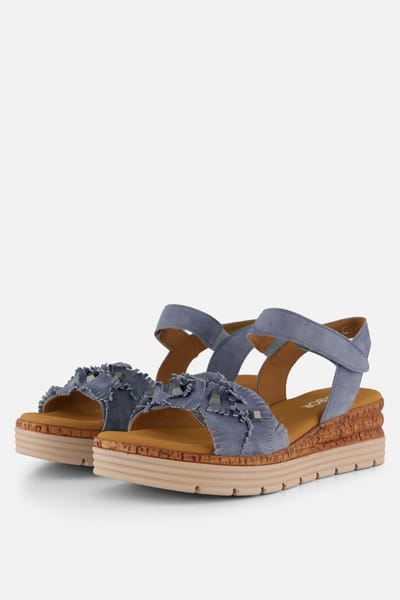 Gabor Sandalen blauw Leer - Maat 5,5
